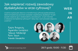 Jak wspierać rozwój zawodowy dydaktyków - webinar 28.11