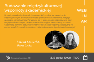 Webinar Budowanie międzykulturowej wspólnoty akademickiej
